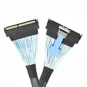 PCI-E 5.0 PCIE6.0 Mini Cool Edge IO MCIO SFF-TA-1016 STR PCI-E 16x 124Pin Male to MCIO 124Pin Male Extender Cable 50cm with Pull Tab PCI-E 5.0 PCIE6.0 Mini Cool Edge IO MCIO SFF-TA-1016 STR PCI-E 16x 124Pin Male to MCIO 124Pin Male Extender Cable 50cm with Pull Tab