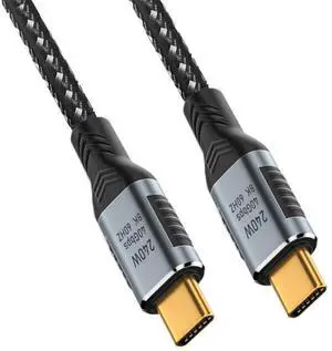 USB-C 240W USB4 Cable 40Gbps USB3.1 100W 8K@60Hz 5K USB4.0 Compatible with Thunderbolt3/4 180CM USB-C 240W USB4 Cable 40Gbps USB3.1 100W 8K@60Hz 5K USB4.0 Compatible with Thunderbolt3/4 180CM