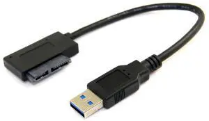 USB 3.0 to 7+6 13pin Slimline Sata Adapter Cable for Laptop Cd DVD ROM Optical Drive USB 3.0 to 7+6 13pin Slimline Sata Adapter Cable for Laptop Cd DVD ROM Optical Drive