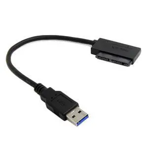 USB 3.0 to Micro SATA 7+9 16 Pin 1.8" 90 Degree Angled Hard Disk Driver SSD Adapter Cable 10cm USB 3.0 to Micro SATA 7+9 16 Pin 1.8" 90 Degree Angled Hard Disk Driver SSD Adapter Cable 10cm