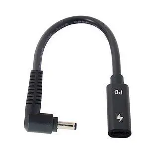 Type C USB-C Female Input to DC 4.0x1.3mm Power PD Charge Cable fit for Laptop 18-20V Type C USB-C Female Input to DC 4.0x1.3mm Power PD Charge Cable fit for Laptop 18-20V