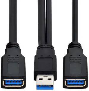 Dual Connector Type-A USB3.0 Female to Type-A USB3.0 Male Extra Power Data Cable Compatible with Disk Drive SSD Printer Scanner (20cm) Dual Connector Type-A USB3.0 Female to Type-A USB3.0 Male Extra Power Data Cable Compatible with Disk Drive SSD Printer Scanner (20cm)