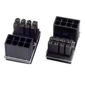 ATX 8Pin Female to 8pin Male 180 Degree AngledPower Adapter for Desktops Graphics Card ATX 8Pin Female to 8pin Male 180 Degree AngledPower Adapter for Desktops Graphics Card