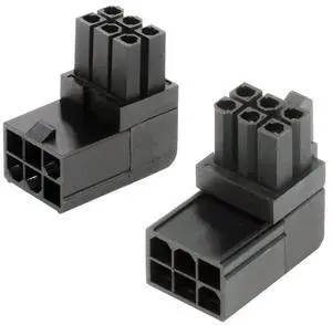 2pcs/lot ATX 6Pin Male to Female Power Header Adapter 90 Degree Up Down Angled for GPU Graphics Card 2pcs/lot ATX 6Pin Male to Female Power Header Adapter 90 Degree Up Down Angled for GPU Graphics Card