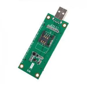 Mini PCI-E WWAN to USB Adapter Card with SIM Card Slot Module Testing Tools LTE Card Mini PCI-E WWAN to USB Adapter Card with SIM Card Slot Module Testing Tools LTE Card