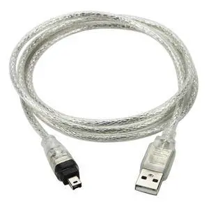 USB Male to Firewire IEEE 1394 4 Pin Male iLink Adapter Cord Cable for Sony DCR-TRV75E DV USB Male to Firewire IEEE 1394 4 Pin Male iLink Adapter Cord Cable for Sony DCR-TRV75E DV