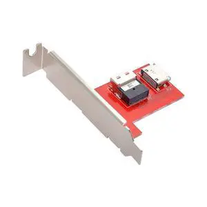PCI-Express 4.0 Slimline SAS SFF-8654 to Oculink SFF-8611 SFF-8612 PCBA Female Adapter with Bracket PCI-Express 4.0 Slimline SAS SFF-8654 to Oculink SFF-8611 SFF-8612 PCBA Female Adapter with Bracket