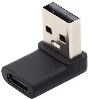 Up Angled 90 Degree Female USB-C Type C to A Male USB 3.0 Data Charge Adapter for Laptop Desktop Up Angled 90 Degree Female USB-C Type C to A Male USB 3.0 Data Charge Adapter for Laptop Desktop