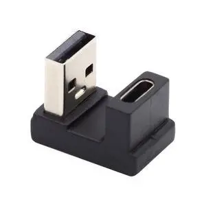 Up Opposite U Shape Back Angled Female USB-C Type C to A Male USB 3.0 Data Charge Adapter for Laptop Desktop Up Opposite U Shape Back Angled Female USB-C Type C to A Male USB 3.0 Data Charge Adapter for Laptop Desktop