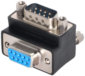 chenyang RS232 9Pin DB9P Male to Female D-SUB Up Angled 90 Degree Type Extension Adapter Thumbscrew Type chenyang RS232 9Pin DB9P Male to Female D-SUB Up Angled 90 Degree Type Extension Adapter Thumbscrew Type
