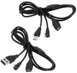 2pcs USB Magnetic Smart Watch Earphone Charging Cable Type-C & Type-A to 2Pin 4Pin Combo Compatible with Garmin Shokz 2pcs USB Magnetic Smart Watch Earphone Charging Cable Type-C & Type-A to 2Pin 4Pin Combo Compatible with Garmin Shokz