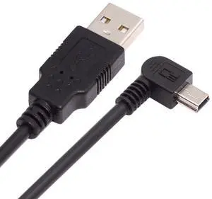 Mini USB B Type 5pin Male Left Angled 90 Degree to USB 2.0 Male Power Data Cable 1.8M Mini USB B Type 5pin Male Left Angled 90 Degree to USB 2.0 Male Power Data Cable 1.8M