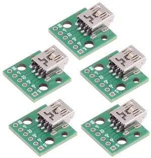 5-piece Set of DIY OEM USB2.0-MINI Female with PCB Board 6Pin Contact (Horizontal) Assembly Solder Type 5-piece Set of DIY OEM USB2.0-MINI Female with PCB Board 6Pin Contact (Horizontal) Assembly Solder Type