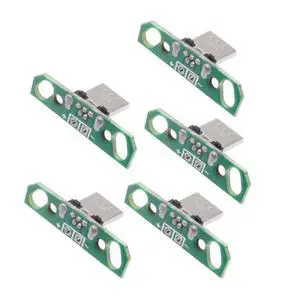 5-piece Set of DIY OEM USB2.0-Micro Male Vertical with PCB Board 2Pin Contact (Male Head Length 13mm) Assembly Solder Type 5-piece Set of DIY OEM USB2.0-Micro Male Vertical with PCB Board 2Pin Contact (Male Head Length 13mm) Assembly Solder Type