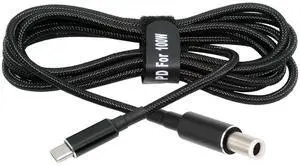 USB-C 100W 20V Input to DC 7.4 * 5.0mm PD Power 65W Output Charge Cable Support QC PD Type-C for Laptop USB-C 100W 20V Input to DC 7.4 * 5.0mm PD Power 65W Output Charge Cable Support QC PD Type-C for Laptop
