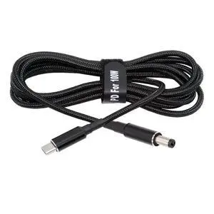 USB-C 100W 20V Input to DC 5.5 * 2.1mm PD Power 65W Output Charge Cable Support QC PD Type-C for Laptop USB-C 100W 20V Input to DC 5.5 * 2.1mm PD Power 65W Output Charge Cable Support QC PD Type-C for Laptop