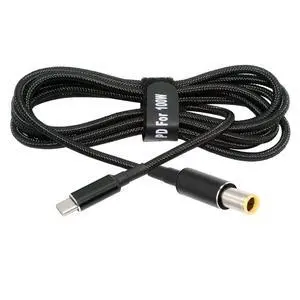 USB-C 100W 20V Input to DC 7.9 * 5.4mm PD Power 65W Output Charge Cable Support QC PD Type-C for Laptop USB-C 100W 20V Input to DC 7.9 * 5.4mm PD Power 65W Output Charge Cable Support QC PD Type-C for Laptop