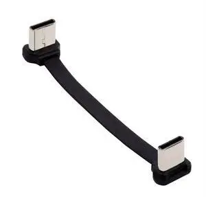 65W ltra Slim Flat Power Data USB-C Type C to USB-C Cable Angled Connector Fast Charge for Laptop Tablet Phone 65W ltra Slim Flat Power Data USB-C Type C to USB-C Cable Angled Connector Fast Charge for Laptop Tablet Phone