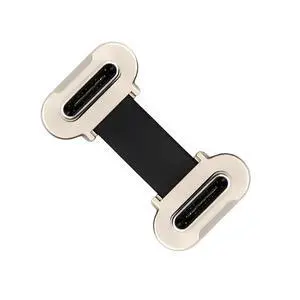 Ultra Slim Flat USB-C Type C to Dual Angled USB-C Power USB2.0 Data Cable 65W Fast Charge 2cm for Laptop Tablet Phone Ultra Slim Flat USB-C Type C to Dual Angled USB-C Power USB2.0 Data Cable 65W Fast Charge 2cm for Laptop Tablet Phone