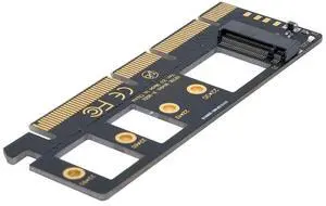 NGFF M-Key NVME M.2 SSD to PCI-E Express 3.0 16x X4 Adapter Without Bracket Black NGFF M-Key NVME M.2 SSD to PCI-E Express 3.0 16x X4 Adapter Without Bracket Black