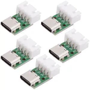 5pcs USB2.0 Pinout DC 5V Power DIY OEM Type C Female Socket Connector to 4Pin Pitch=2.54mm Wafer Socket Horizontal 5pcs USB2.0 Pinout DC 5V Power DIY OEM Type C Female Socket Connector to 4Pin Pitch=2.54mm Wafer Socket Horizontal