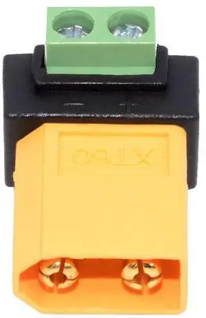 XT60 Male Fast Charging to Solderless 2Pin Contacts Terminal Female Adapter for DIY OEM Repair Connector XT60 Male Fast Charging to Solderless 2Pin Contacts Terminal Female Adapter for DIY OEM Repair Connector