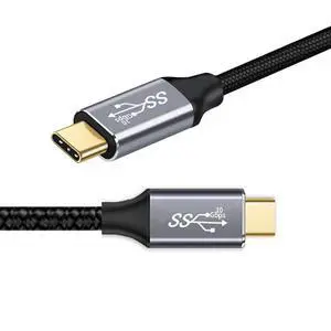 Type-C USB-C Male to Male USB3.1 10Gbps 100W Data Cable with E-Marker for Laptop Phone 100CM Type-C USB-C Male to Male USB3.1 10Gbps 100W Data Cable with E-Marker for Laptop Phone 100CM