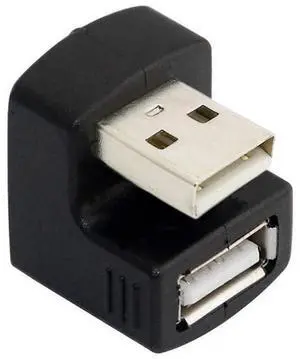 Down Angled USB 2.0 Adapter A Male to Female Extension 90 180 360 Degree Black Down Angled USB 2.0 Adapter A Male to Female Extension 90 180 360 Degree Black