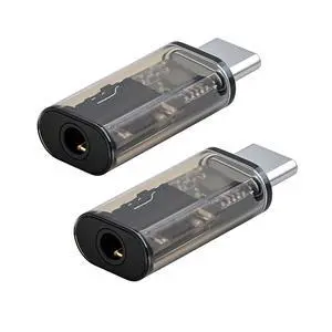2pcs/lot USB-C Type C to 16bit 48kHz 3.5mm Audio AUX & MIC Sound Card Adapter Compatible with Laptop Tablet Phone 2pcs/lot USB-C Type C to 16bit 48kHz 3.5mm Audio AUX & MIC Sound Card Adapter Compatible with Laptop Tablet Phone