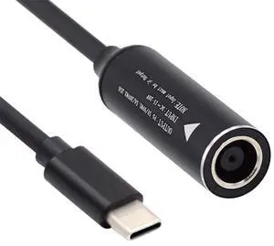 7.9x5.0mm Input DC Jack to USB-C Type-C Power Plug Charge Cable for PD 9V 15V 20V 65W Laptop Phone 7.9x5.0mm Input DC Jack to USB-C Type-C Power Plug Charge Cable for PD 9V 15V 20V 65W Laptop Phone