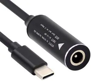 5.5x2.1mm Input DC Jack to USB-C Type-C Power Plug Charge Cable for PD 9V 15V 20V 65W Laptop Phone 5.5x2.1mm Input DC Jack to USB-C Type-C Power Plug Charge Cable for PD 9V 15V 20V 65W Laptop Phone