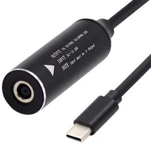 4.5x3.0mm Input DC Jack to USB-C Type-C Power Plug Charge Cable for PD 9V 15V 20V 65W Laptop Phone 4.5x3.0mm Input DC Jack to USB-C Type-C Power Plug Charge Cable for PD 9V 15V 20V 65W Laptop Phone