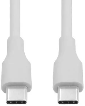 Type-C USB-C Male to Male USB 2.0 Version Data Cable Support PD 65W for Laptop & Phone White 2M Type-C USB-C Male to Male USB 2.0 Version Data Cable Support PD 65W for Laptop & Phone White 2M