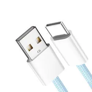 5V3A Type C USB-C Male to Type-A Male 15W Power 480Mbps Data Cable Blue Sleeve for Phone & Tablet 1M 5V3A Type C USB-C Male to Type-A Male 15W Power 480Mbps Data Cable Blue Sleeve for Phone & Tablet 1M