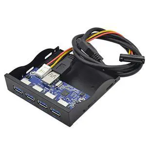 USB 3.0 HUB 4 Ports Front Panel to Motherboard 20Pin Connector Cable for 3.5" Floppy Bay USB 3.0 HUB 4 Ports Front Panel to Motherboard 20Pin Connector Cable for 3.5" Floppy Bay