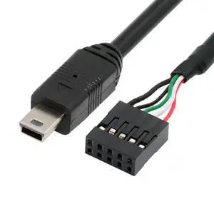 9pin 10pin USB 2.0 Motherboard Header to Mini USB 5Pin Cable for Mini Monitor Sensor Panel Camera 50cm 9pin 10pin USB 2.0 Motherboard Header to Mini USB 5Pin Cable for Mini Monitor Sensor Panel Camera 50cm