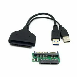 USB 3.0 to SATA & Micro SATA Adapter for 1.8" & 2.5" Hard Disk Drive with Extra USB Power Cable USB 3.0 to SATA & Micro SATA Adapter for 1.8" & 2.5" Hard Disk Drive with Extra USB Power Cable