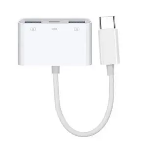 5Gbps USB-C Type C to Dual USB3.0 Type-A Female with PD Power Charge Adapter Compatible with Laptop Tablet Phone 5Gbps USB-C Type C to Dual USB3.0 Type-A Female with PD Power Charge Adapter Compatible with Laptop Tablet Phone