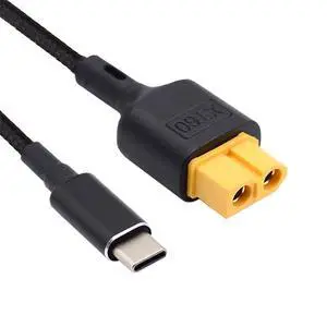 SC100 Protocol XT60 to Type-C Fast Charging Cable USB-C Charge Cord for RC Lipo Battery Quadcopter Multicopter Aeromodelling 50cm SC100 Protocol XT60 to Type-C Fast Charging Cable USB-C Charge Cord for RC Lipo Battery Quadcopter Multicopter Aeromodelling 50cm