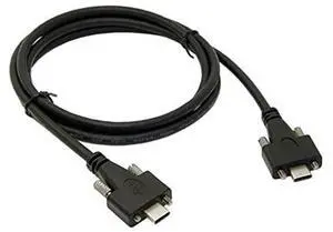 USB 3.1 Type-C Dual M2 Screws Locking to Locking USB-C 10Gbps Data Cable Panel Mount Thumbscrews Type 200cm USB 3.1 Type-C Dual M2 Screws Locking to Locking USB-C 10Gbps Data Cable Panel Mount Thumbscrews Type 200cm