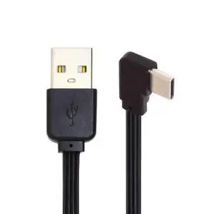 USB 2.0 Type-A Male to USB-C Type-C Left Right Angled 90 Degree Data Flat Slim FPC Cable for FPV & Disk & Phone 13cm USB 2.0 Type-A Male to USB-C Type-C Left Right Angled 90 Degree Data Flat Slim FPC Cable for FPV & Disk & Phone 13cm