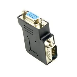 HDB15Pin VGA RGB Screw Type Male to Female Right Angled 90 Degree Nut Type Extension Adapter for Monitor Displays HDB15Pin VGA RGB Screw Type Male to Female Right Angled 90 Degree Nut Type Extension Adapter for Monitor Displays