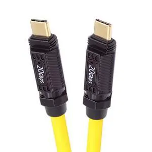 20Gbps 140W 8K USB4 Ultra Soft High Flex USB-C Cable for Gaming Keyboard Mouse Type-C Male to Male Cable Power & Data 100CM 20Gbps 140W 8K USB4 Ultra Soft High Flex USB-C Cable for Gaming Keyboard Mouse Type-C Male to Male Cable Power & Data 100CM