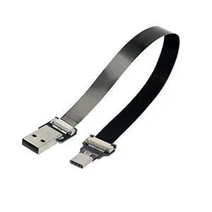 USB 2.0 Type-A Male to USB-C Type-C Male Data Flat Slim FPC Cable for FPV & Disk & Phone 100cm USB 2.0 Type-A Male to USB-C Type-C Male Data Flat Slim FPC Cable for FPV & Disk & Phone 100cm