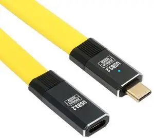 20Gbps USB4 Flat Slim FPC Cable Male to Female Extension with 100W and 8K 5K USB4.0 Type-C Compatible with Thunderbolt3/4 50cm 20Gbps USB4 Flat Slim FPC Cable Male to Female Extension with 100W and 8K 5K USB4.0 Type-C Compatible with Thunderbolt3/4 50cm