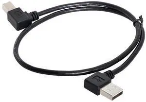 HDMIHOME Right Angled USB 2.0 A Male - B Male Printer Scanner 90 Degree Cable 50cm HDMIHOME Right Angled USB 2.0 A Male - B Male Printer Scanner 90 Degree Cable 50cm