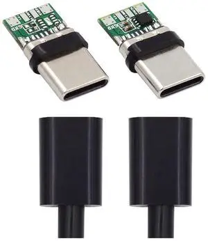 DIY OEM 2sets/lot 24pin Connector Plug USB Type C USB-C Male to USB-C Male 100W PD USB2.0 Data with Housing Cover DIY OEM 2sets/lot 24pin Connector Plug USB Type C USB-C Male to USB-C Male 100W PD USB2.0 Data with Housing Cover