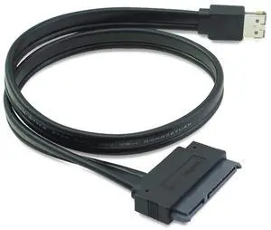 USB 2.0 Combo Dual Power 12V and 5V eSATAp Power ESATA to 22Pin SATA Cable for 2.5" 3.5" Hard Disk Drive 50cm USB 2.0 Combo Dual Power 12V and 5V eSATAp Power ESATA to 22Pin SATA Cable for 2.5" 3.5" Hard Disk Drive 50cm