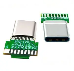 2pcs/lot OEM DIY Solder Type USB-C USB 3.1 Type-C Male & Female Plug Socket Connector with PCB 2pcs/lot OEM DIY Solder Type USB-C USB 3.1 Type-C Male & Female Plug Socket Connector with PCB