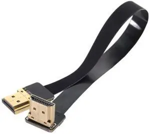 CYFPV FPV HDMI Male to Up Angled 90D HDMI Male HDTV FPC Flat Cable for FPV HDTV Multicopter Aerial Photography (20cm) CYFPV FPV HDMI Male to Up Angled 90D HDMI Male HDTV FPC Flat Cable for FPV HDTV Multicopter Aerial Photography (20cm)